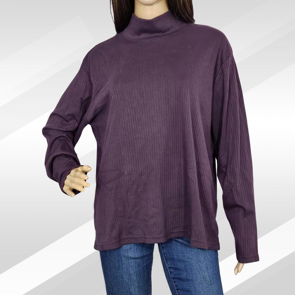 2/$20 Bobbie Brooks Purple Long Sleeve Top Size XL | Casual Everyday Style